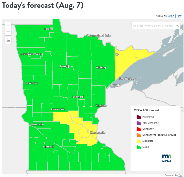 MN Air Quality Index tweet media