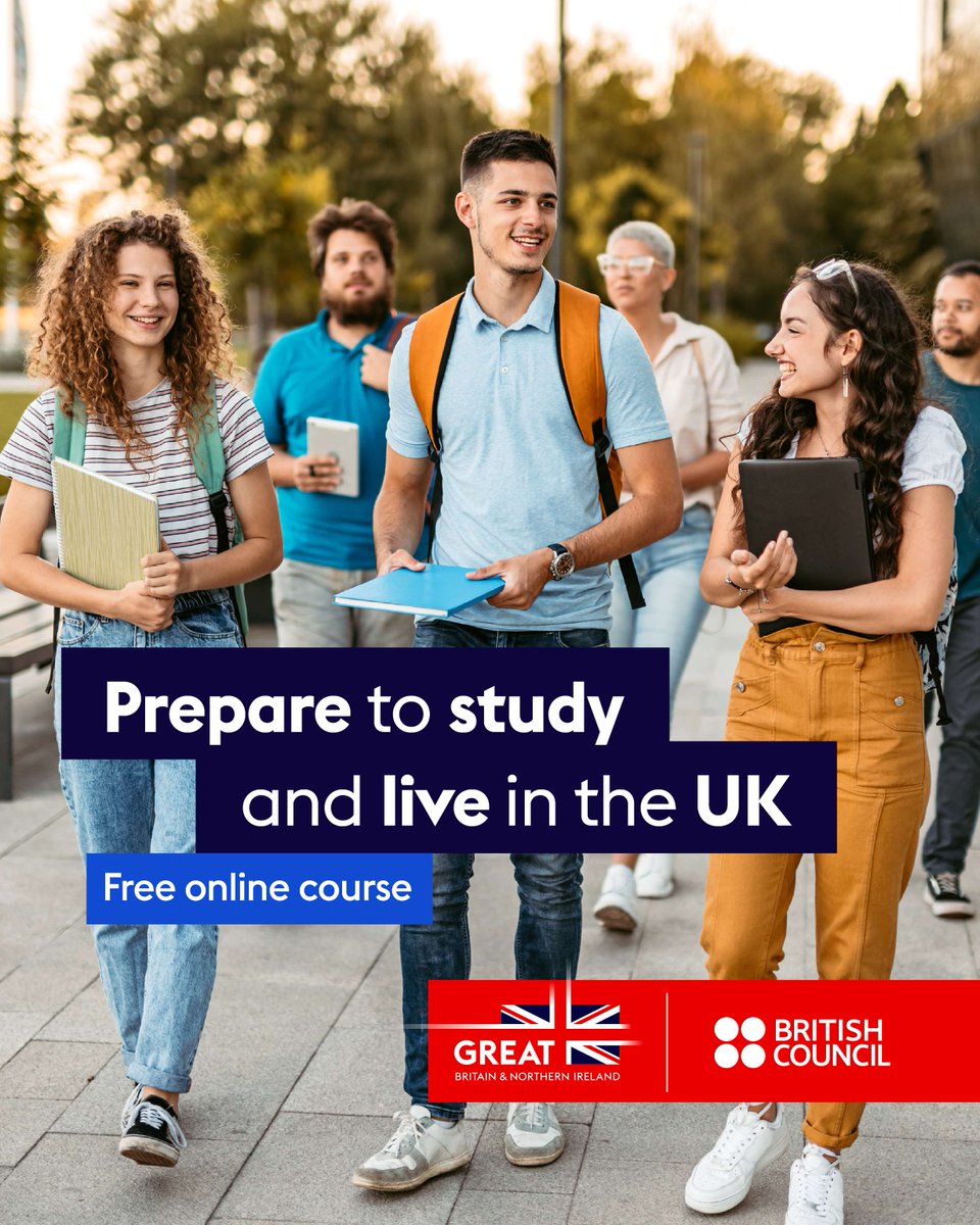 Join Study UK’s free course on studying and living in the UK! Tess Read &amp; Keyan Zhu will support your journey for 4 weeks.

Register today: futurelearn.com/courses/prepar…

#StudyUK