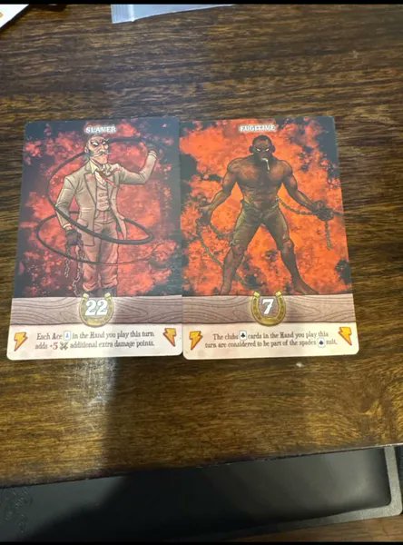 Pues ha saltado la polémica racista con el Ace os Spades en BGG
boardgamegeek.com/thread/3555308…
son ilustraciones y textos muy desafortunados para USA
"Un hombre negro encadenado babeando" e incluirle en "Spades" una palabra que se considera ofensiva para los afroamericanos