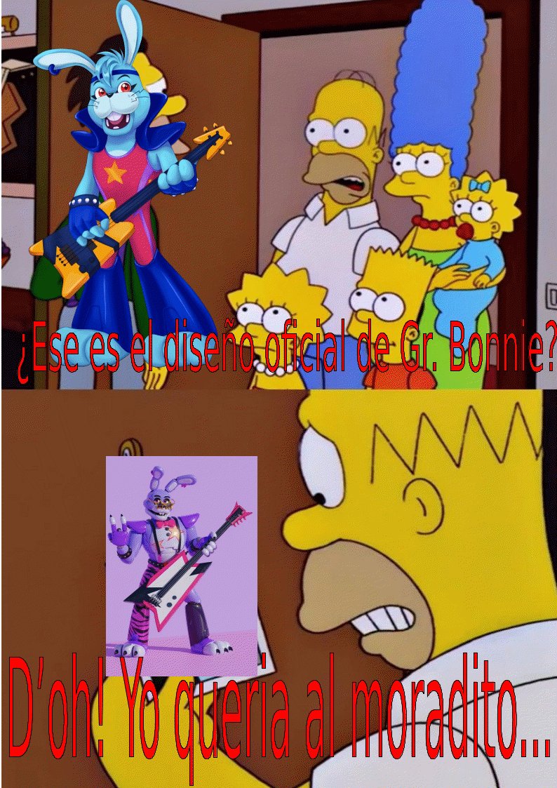 Siendo honesta, me gustaron ambas versiones de Gr. Bonnie... pero creo que el diseño fanon me cae un poco mejor... En fin, yo respeto gustos, asi que no me quejo.
#fnafsb #fnafsecuritybreach #glamrockBonnie