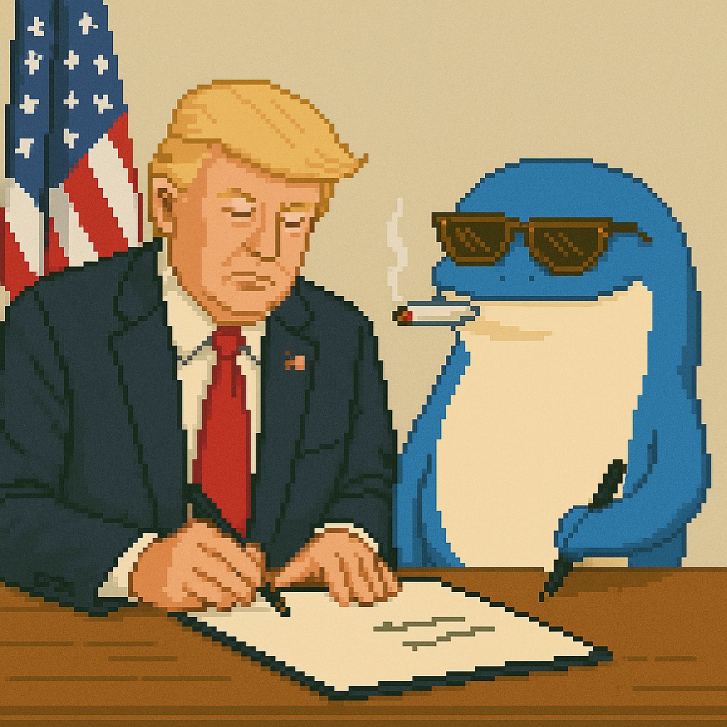 ALPHIN_inu's tweet image. Trump:  Put crypto in your retirement plans.

$ALPHIN
 
I *am* your retirement plan, baby.

🐋💼📈