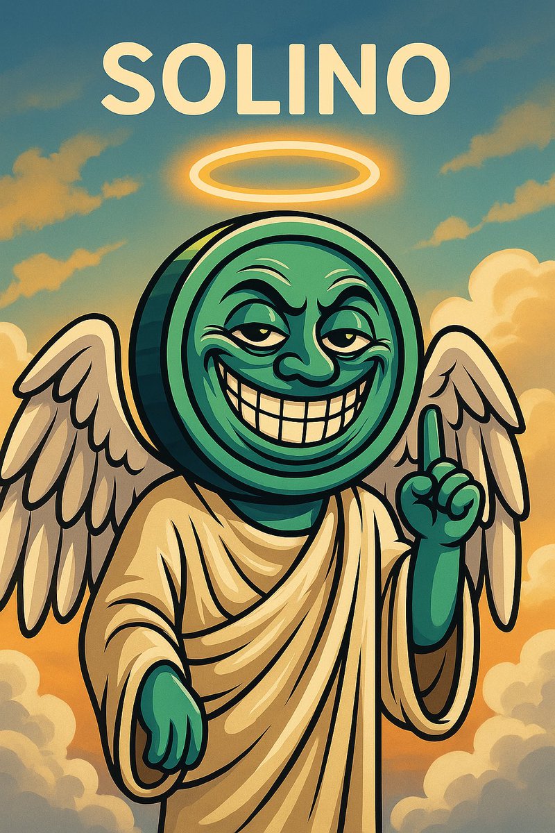 0zfuture's tweet photo. He didn’t rug… he ascended. 😇📈
Every dip forgiven. Every wallet blessed.
Saint Solino watches over your bags. 🙏💸
#SolinoSaves #CryptoMessiah #ForgiveThePaperHands #DivineDipBuyer #PumpFromHeaven #InSolinoWeTrust #MemeCoinMiracle https://t.co/JSRmP119uh