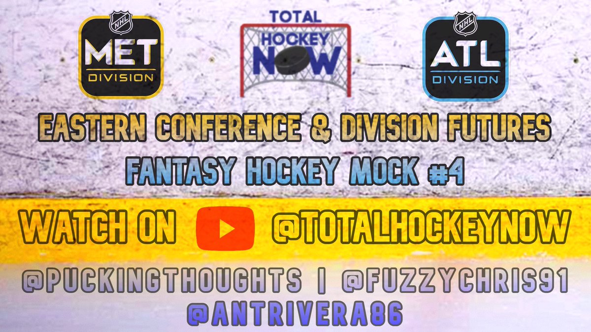Total Hockey Now (@totalhockeynow) on Twitter photo NHL Eastern Conference Future Bets & Fantasy Hockey Mock Draft 4 with <a href="/PuckingThoughts/">Adam Bernard</a> & @Fuzzychris91 🏒
📺Watch Here: youtube.com/live/Ho28vi4Yc… NHL Eastern Conference Future Bets & Fantasy Hockey Mock Draft 4 with <a href="/PuckingThoughts/">Adam Bernard</a> & @Fuzzychris91 🏒
📺Watch Here: youtube.com/live/Ho28vi4Yc…