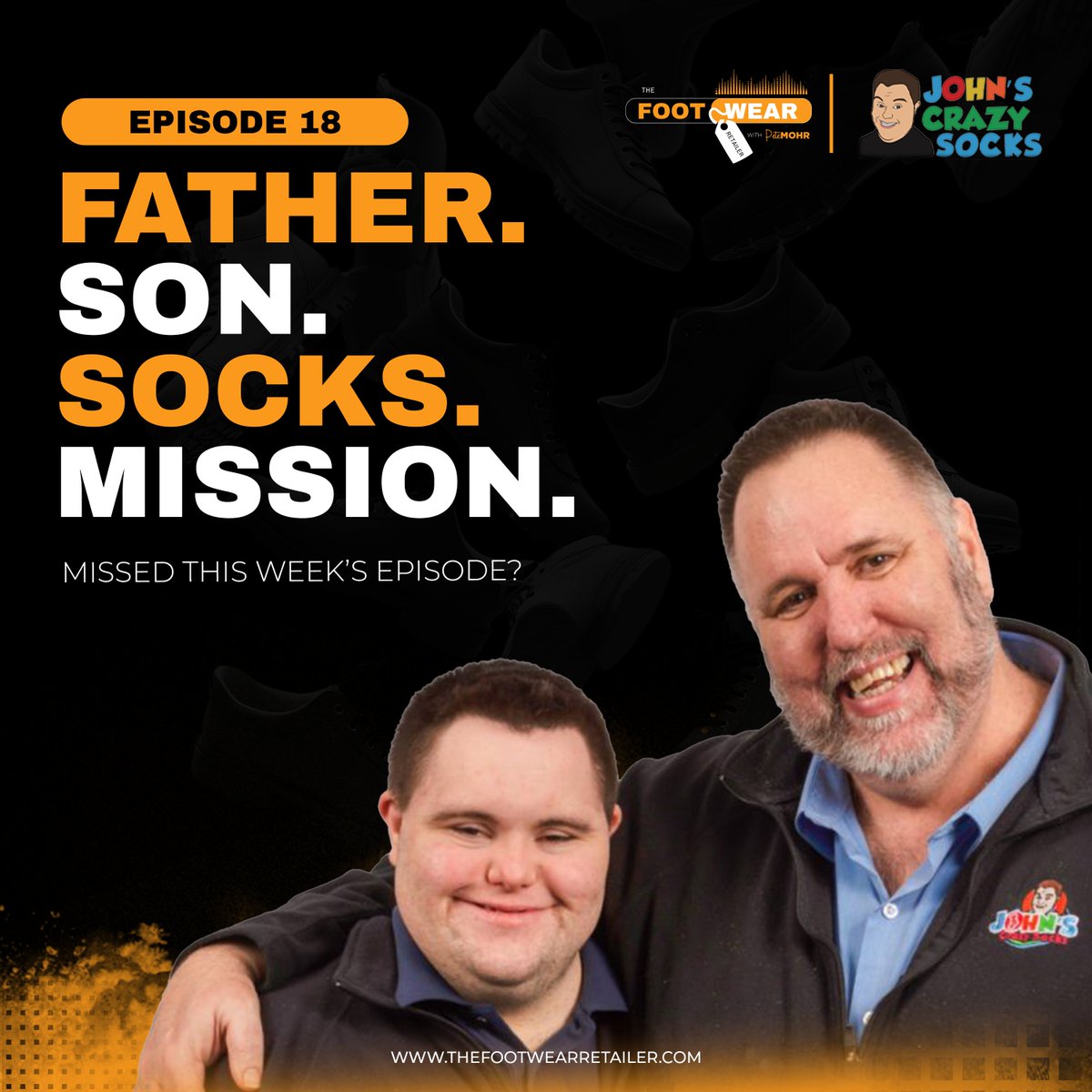 JohnsCrazySocks's tweet image. New podcast drop! John &amp;amp; Mark X. Cronin share how they built John’s Crazy Socks from 40 orders/day into a mission-driven brand with global impact. It&apos;s a story of resilience and spreading happiness. 

Listen now: youtube.com/watch?v=KpIYnu…

#SpreadingHappiness #RetailLeadership