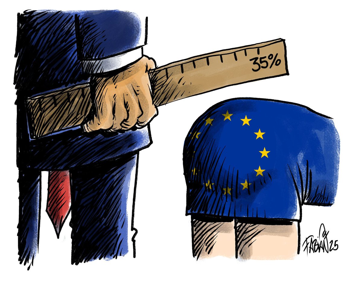 Business are business

#tarriffwar #tarriffs #TrumpTariff #EU #digitaldrawing #Sketching