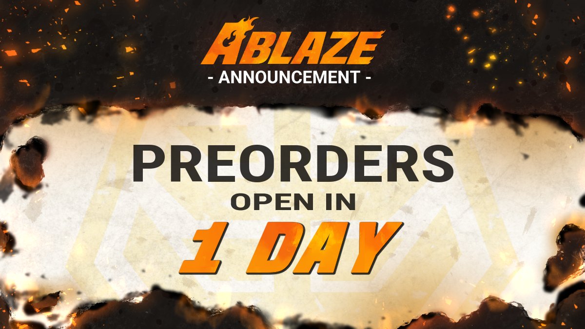 The day is almost here, the fire burning brighter than ever! Pre orders open tomorrow!!