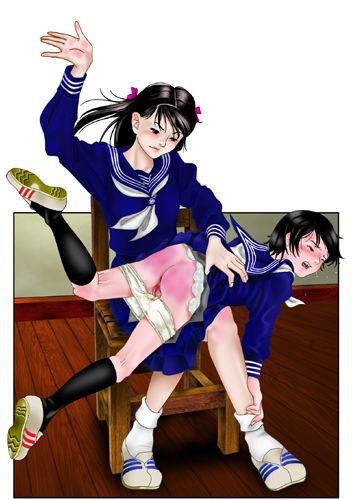 155 女校学生被风纪委员惩罚的画面