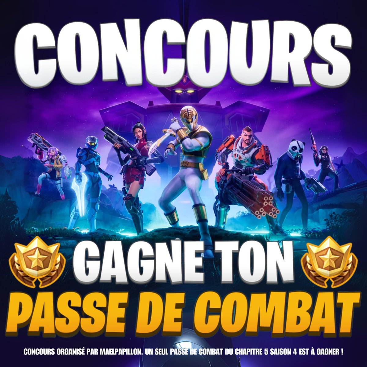 MaelPapillon (@maelpapillon) on Twitter photo 🎁 CONCOURS du Passe de combat de la saison 4 !
🏆 Prix : Carte 10€ Epic-games
📅 Fin du concours : 10 août
Pour participer :
➡️ Follow <a href="/maelpapillon/">MaelPapillon</a>
& <a href="/Papillon_FNT/">Papillon | FORTNITE 🦋</a>
➡️ Soutenir notre page PAPILLON sur Fortnite.
➡️ RT ce post 🔁
Bonne chance à tous ! 🍀 🎁 CONCOURS du Passe de combat de la saison 4 !
🏆 Prix : Carte 10€ Epic-games
📅 Fin du concours : 10 août
Pour participer :
➡️ Follow <a href="/maelpapillon/">MaelPapillon</a>
& <a href="/Papillon_FNT/">Papillon | FORTNITE 🦋</a>
➡️ Soutenir notre page PAPILLON sur Fortnite.
➡️ RT ce post 🔁
Bonne chance à tous ! 🍀