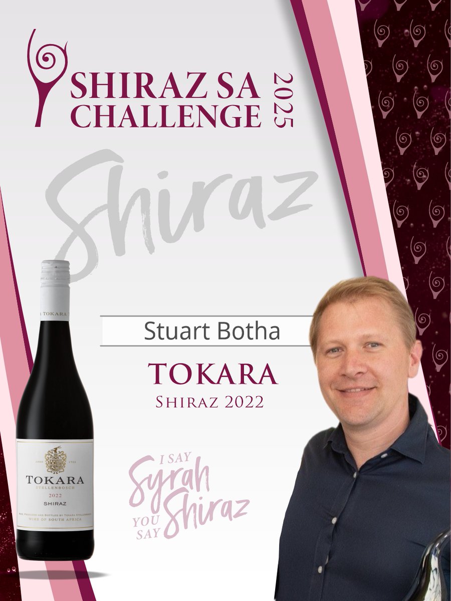 Shiraz_SA's tweet photo. #ShirazSAAwards #ShirazSATop12 #winner @TokaraWine Shiraz 2022 #ShirazWine #ShirazSAChallenge #Wine #ShirazSA #Vinventions #Fermentis #ISaySyrahYouSayShiraz https://t.co/6fbwZ9qwTC