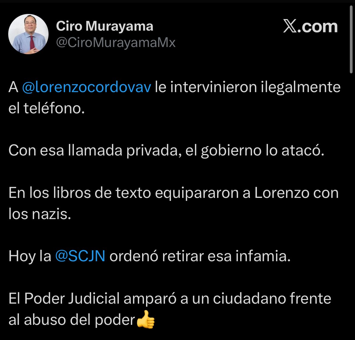Carlos Vijnovsky Zenteno (@carlosvzenteno) on Twitter photo Miren nada más a este zángano defendiendo al otro zángano racista y clasista.
Según su lógica todos tiene la culpa menos el agresor.
Y aunque me tengas bloqueado, espero te llegue el post. <a href="/CiroMurayamaMx/">Ciro Murayama</a>. Miren nada más a este zángano defendiendo al otro zángano racista y clasista.
Según su lógica todos tiene la culpa menos el agresor.
Y aunque me tengas bloqueado, espero te llegue el post. <a href="/CiroMurayamaMx/">Ciro Murayama</a>.