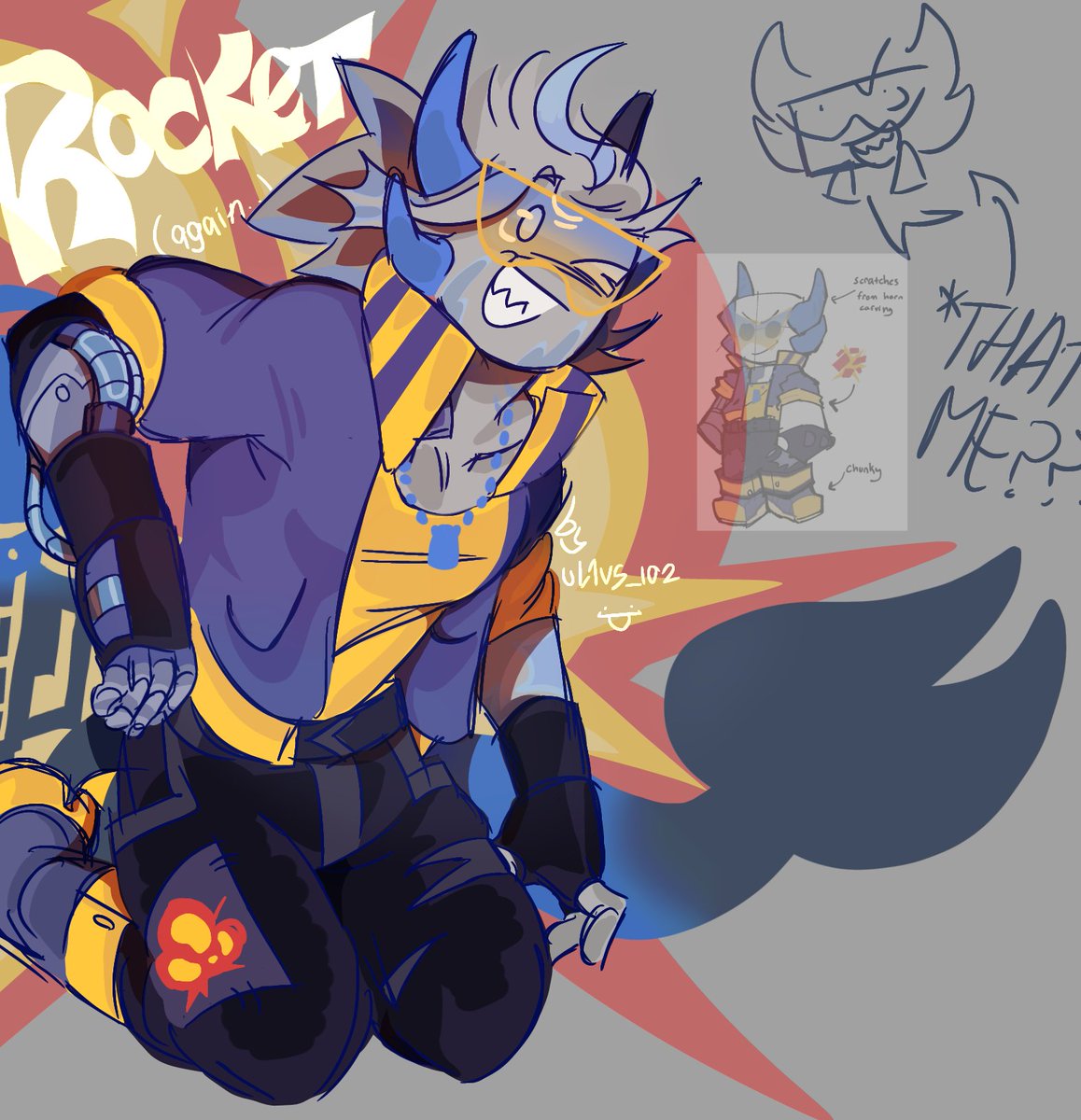 ROCKET MUEJAJJEJJAJE | #phightingart
I LOVE TH ENEW DESNG- had to draw it👻