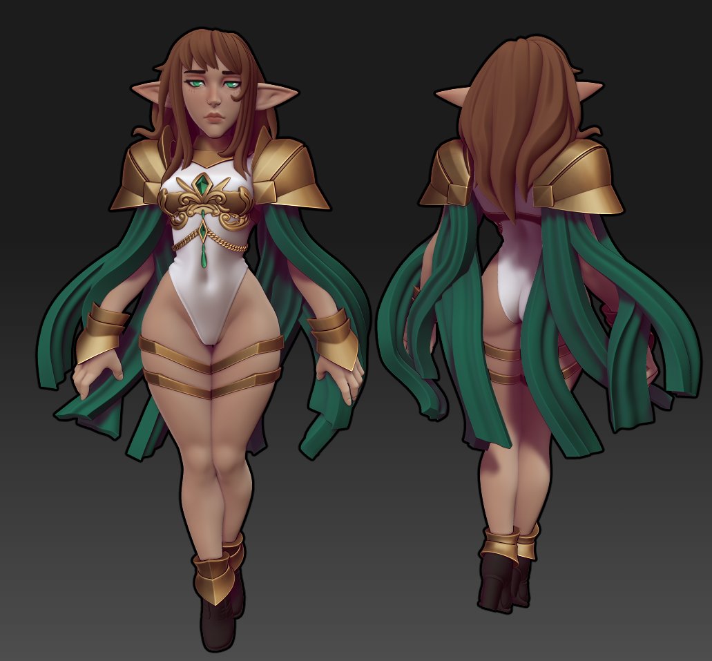 Another mini for Sept! Myrianna the Elven Mage