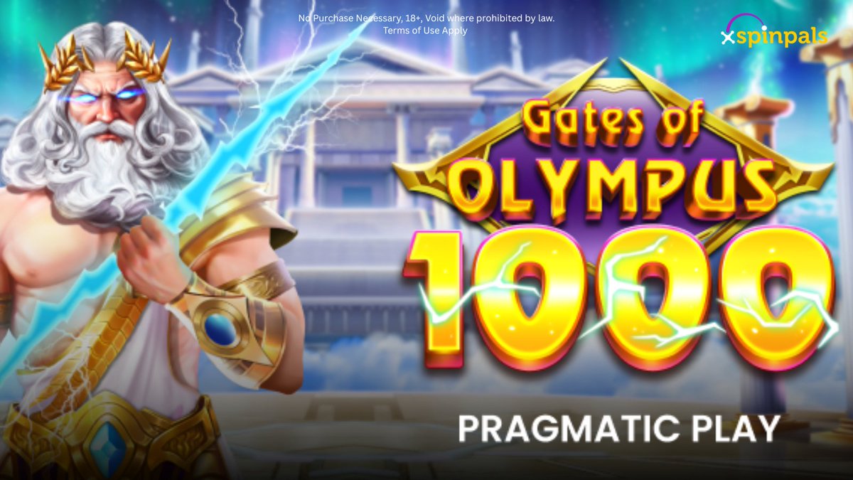 We are back with another giveaway and this week's one is a godly one ⚡️

Enter for your chance to win some free spins on Gates of Olympus 1000! Here's how you can enter:
1. Like and RT this post 🔄
2. Tell us what your favorite Pragmatic Play game is on SpinPals 🎰
3. Hit the