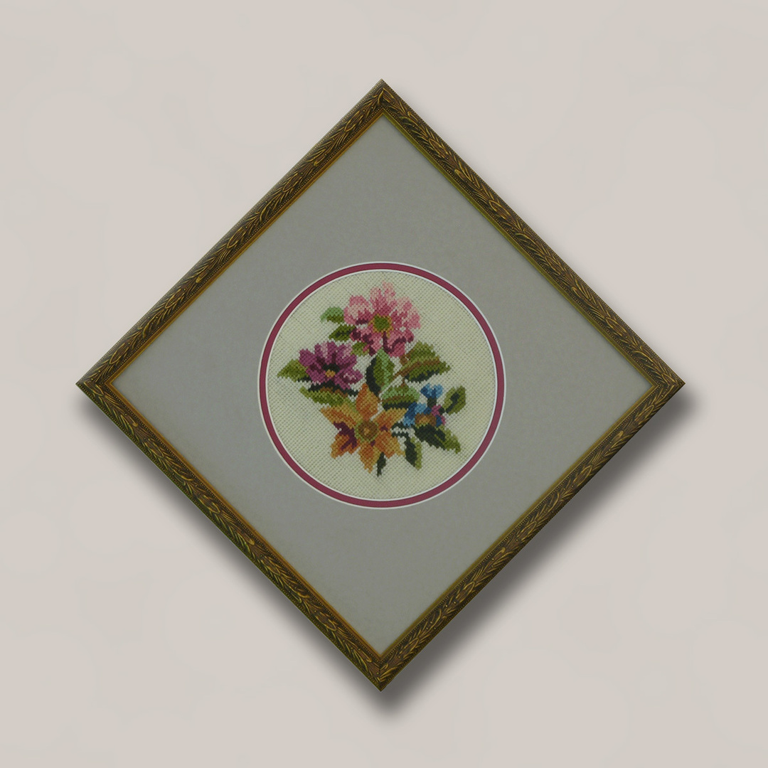 FramingNook's tweet image. Grandmothers needlework carefully preserved and presented in fine form! #CustomFraming #CustomFrames #RedDeer