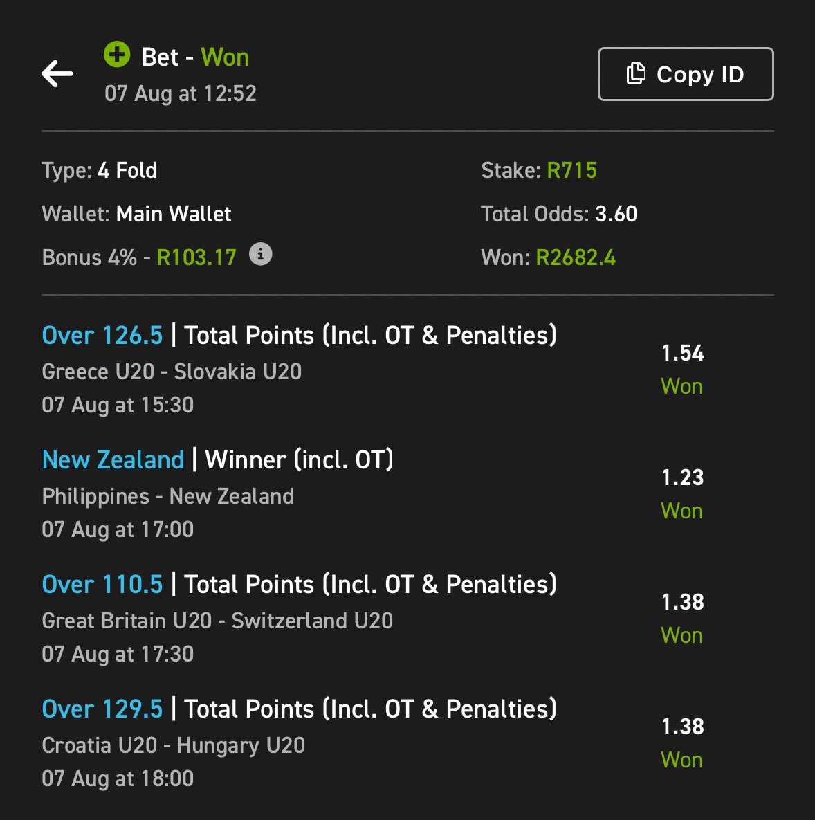 Second BoooooM💥💥💥💥💥💥💥💥💥💥💥🍏🍏🍏🍏🍏🍏🍏🍏🍏🍏🍏🍏🍏🍏🍏🍏🍏🍏🏀⛹️

Congratulations 🥳 

You know u can trust me with basketball✅

This could’ve been our 4th🏀⛹️

18+| Terms and Conditions Apply