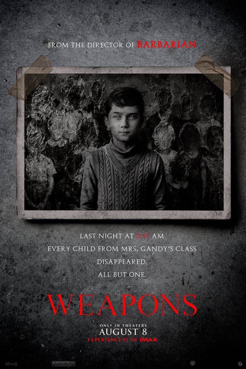 Grievity Creative (@grievity) on Twitter photo Here are my 2 previously published poster concepts for #WeaponsMovie shared by @NewlineCinema <a href="/WarnerBrosTH/">Warner Bros. Thailand</a> and Cary Christopher
<a href="/warnerbros/">Warner Bros.</a> Here are my 2 previously published poster concepts for #WeaponsMovie shared by @NewlineCinema <a href="/WarnerBrosTH/">Warner Bros. Thailand</a> and Cary Christopher
<a href="/warnerbros/">Warner Bros.</a>