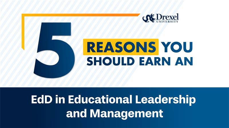 Get to know Drexel’s EdD in Educational Leadership &amp; Management!

✔️ Online or hybrid format
✔️ Award-winning, CPED-recognized
✔️ Finish in 3 years

Watch the video: youtube.com/watch?v=DRj09x…

#ExperienceDrexel