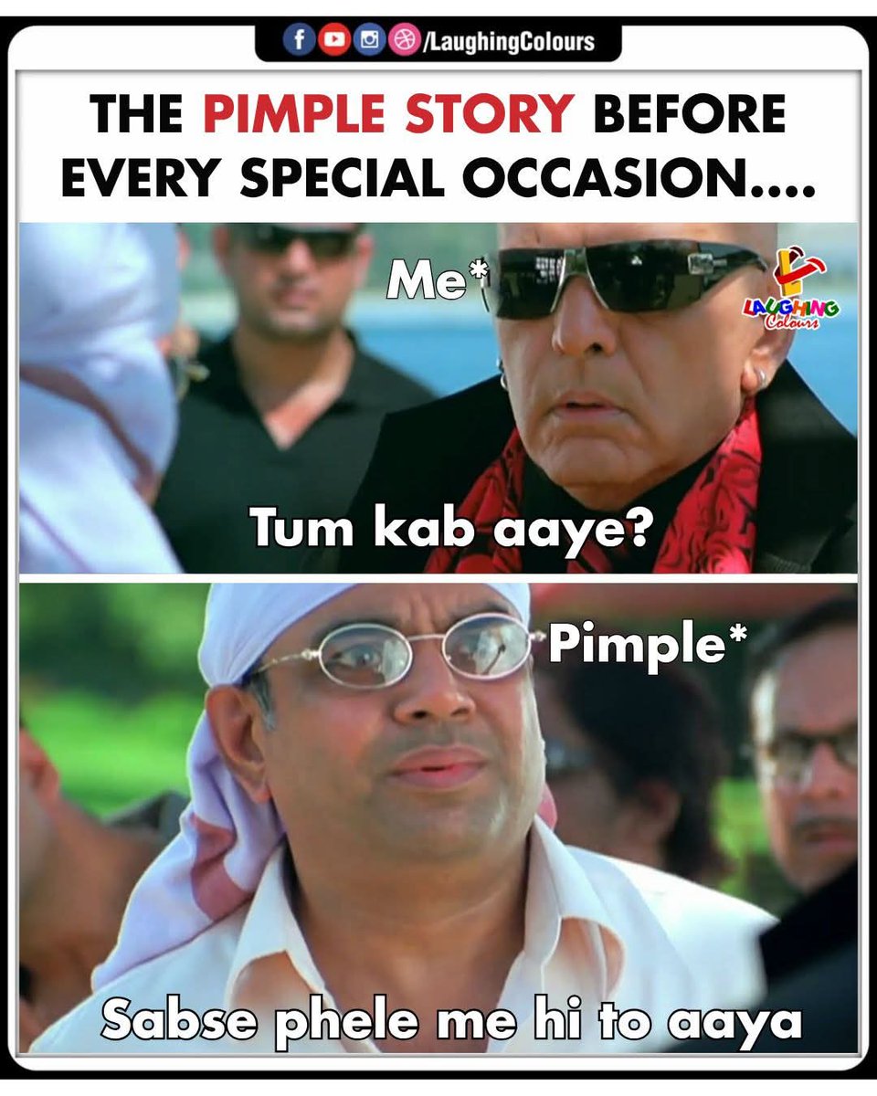 Ecrin__Shaikh's tweet image. Uninvited Guest Always 😩

#PimpleProblems #BeforeTheEvent #RelatableMemes #BollywoodHumour #FaceDrama #SabsePehlePimple