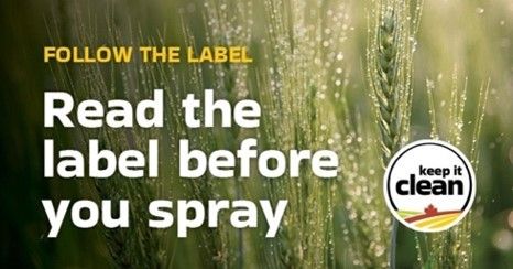 Remember to always read and follow the label for application rate, timing, and pre-harvest interval before applying any crop protection product. For more tips &amp; tools to keep your crops market ready. 👇 bit.ly/4j76GbW #CdnAg #SustainableCdnAg #Spray25