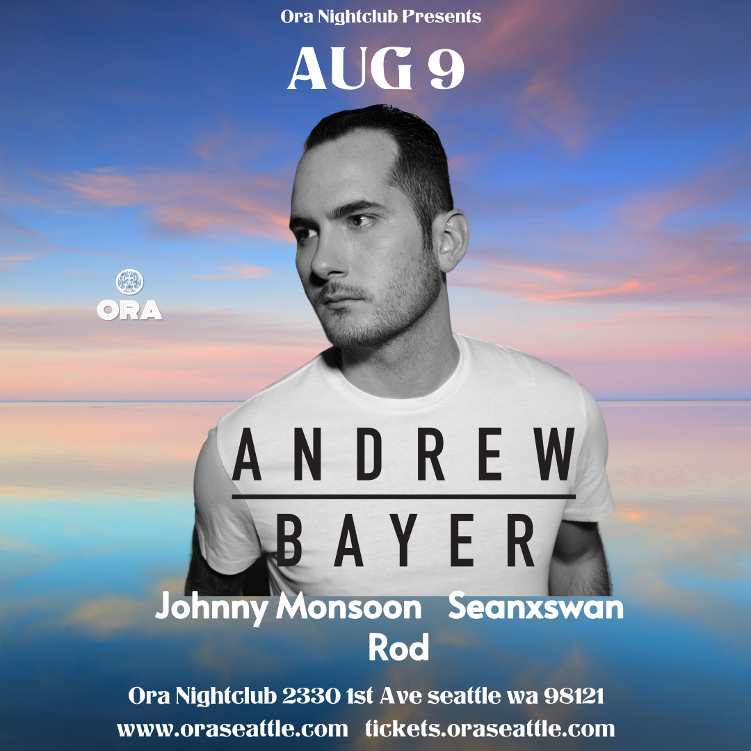 Oraseattle (@oraseattle) on Twitter photo Join Us this Saturday at <a href="/oraseattle/">Oraseattle</a> with
One of the finest and Anjuna's favorite <a href="/andrewbayer/">Andrew Bayer</a> this Sat August 9- 2025
Amazing support from: <a href="/johnnymonsoon/">Johnny Monsoon</a>
<a href="/seanxswan/">Sean</a> <a href="/rodrigotafarelo/">Rod Tafarelo</a>
#oraseattle #anjunabeats #anjunadeep #progressivehouse #trance #Seattle Join Us this Saturday at <a href="/oraseattle/">Oraseattle</a> with
One of the finest and Anjuna's favorite <a href="/andrewbayer/">Andrew Bayer</a> this Sat August 9- 2025
Amazing support from: <a href="/johnnymonsoon/">Johnny Monsoon</a>
<a href="/seanxswan/">Sean</a> <a href="/rodrigotafarelo/">Rod Tafarelo</a>
#oraseattle #anjunabeats #anjunadeep #progressivehouse #trance #Seattle