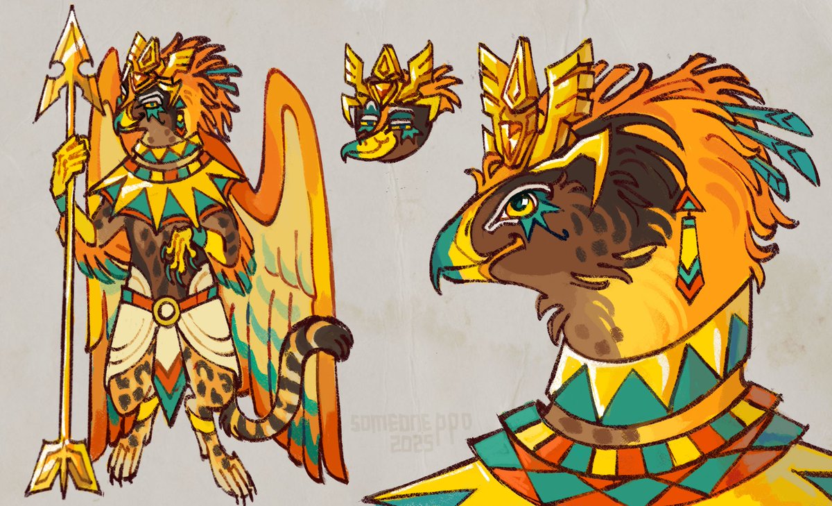 I thought it would be cool to draw her in the form of a griffin, because griffins in some mythologies guarded treasures and symbolized wealth
#cookierunkingdom #GoldenCheeseCookies