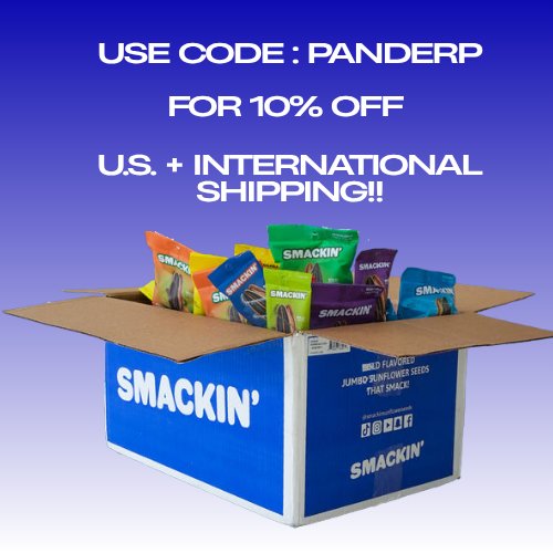 Want a snack that can be both sweet and savory? Check out Smackin' Sunflower Seeds! From cinnamon churro to backyard BBQ smackin has all the best bold flavors you'll want! Use code: panderp at checkout for 10% off your order today! smackinsunflowerseeds.com/?snowball=Pand… #smackin #ad #vtuber