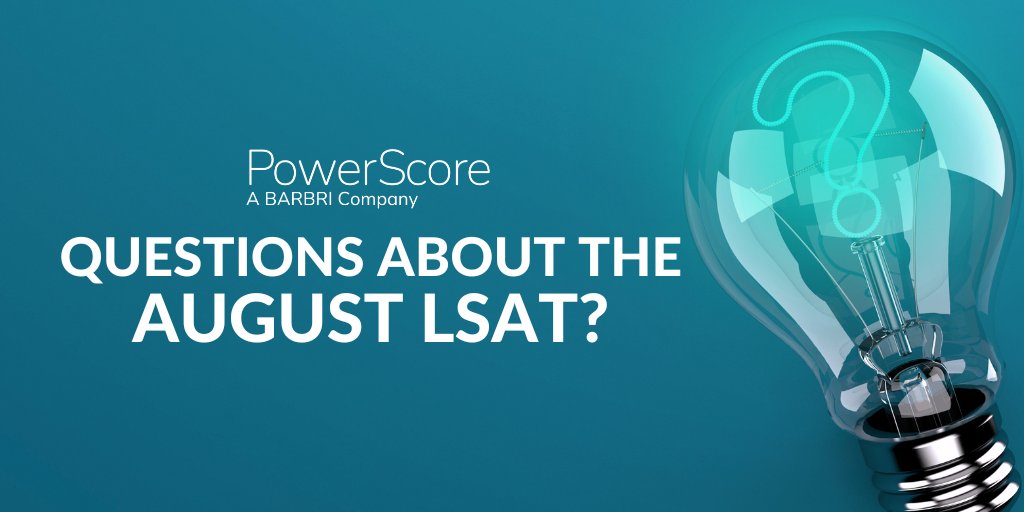 PowerScore LSAT Prep (@powerscore) on Twitter photo Continued good luck to those taking the August LSAT throughout the week! We'll be gathering info in order to provide feedback & advice on our test recap podcast, so let us know how it goes on our Forum, DM, or lsatpodcast@powerscore.com when you're done!
forum.powerscore.com/viewtopic.php?… Continued good luck to those taking the August LSAT throughout the week! We'll be gathering info in order to provide feedback & advice on our test recap podcast, so let us know how it goes on our Forum, DM, or lsatpodcast@powerscore.com when you're done!
forum.powerscore.com/viewtopic.php?…