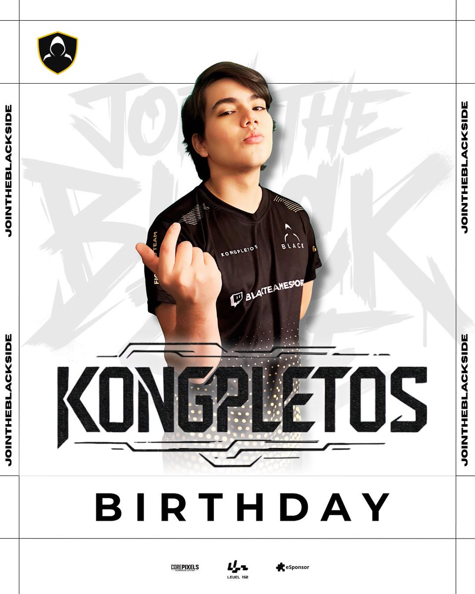 BLACK ESPORTS (@blackesportsfgc) on Twitter photo El ahora “antofagastino” Ignacio “Kongpletos” , cumple años hoy también! El prolijo deejay player ya llega a 22 asi que se viene una completada en honor a el y a su nickname! Un capo <a href="/Kongpletos/">BLK | Kongpletos</a> 💪🏻🖤 El ahora “antofagastino” Ignacio “Kongpletos” , cumple años hoy también! El prolijo deejay player ya llega a 22 asi que se viene una completada en honor a el y a su nickname! Un capo <a href="/Kongpletos/">BLK | Kongpletos</a> 💪🏻🖤