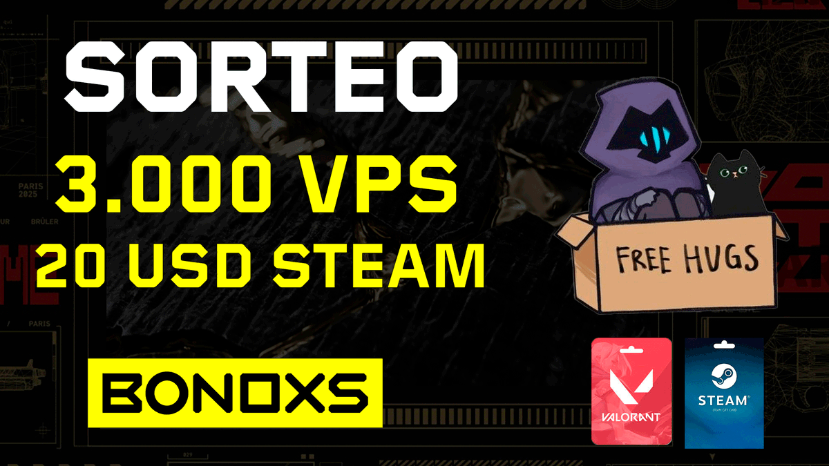 SORTEO 3.000 VALORANT POINTS Y 20 USD STEAM

🔺Seguirme en : youtube.com/<a href="/EzeSeveri/">Eze Severi</a>
🔺Seguir a <a href="/bonoxs_latam/">BONOXS LATAM</a> y @EzeSeveri 
🔺 ♻️,❤️y @ un amigo en este Tweet

El ganador se dará el viernes 8 de agosto en twitch.tv/EzeSeveri desde las 13:00 hs ARG.
