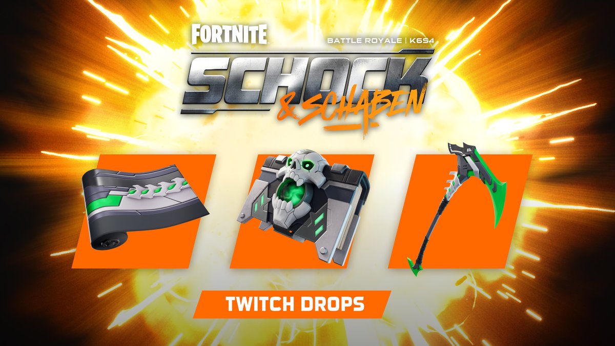 Belohnungen, die einem unter die Haut gehen. 💀
Schaut in einem Fortnite-Stream eures Vertrauens vorbei und schnappt euch diese Drops. 

fn.gg/TwitchDrops