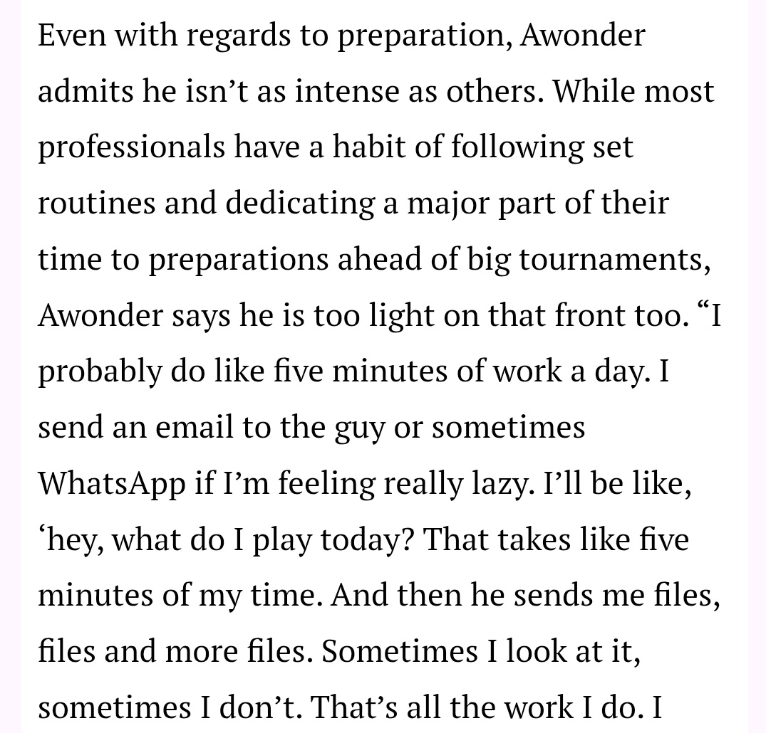 Amit Kamath (@jestalt) on Twitter photo “I think others will look at my games and be like, ‘Why is he here? Who let him play in the tournament?’"
A funny piece by <a href="/venkatatweets/">Venkata Krishna B</a> on Awonder Liang, currently playing at #ChennaiGrandmasters. Some really amusing quotes from the American
indianexpress.com/article/sports… “I think others will look at my games and be like, ‘Why is he here? Who let him play in the tournament?’"
A funny piece by <a href="/venkatatweets/">Venkata Krishna B</a> on Awonder Liang, currently playing at #ChennaiGrandmasters. Some really amusing quotes from the American
indianexpress.com/article/sports…