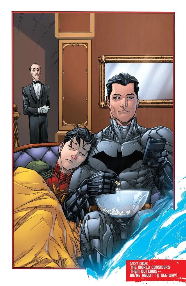 Thought I’d try redrawing a wholesome moment of Bruce and Jaybin for fun 🥰
#Batman #JasonTodd #robin