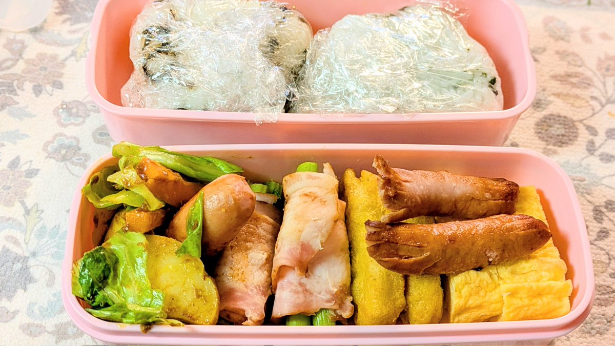 大急ぎでお弁当を仕込みました☆