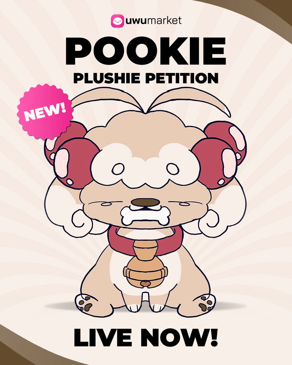 ‼️ POOKIE PLUSHIE PETITION LIVE NOW WITH <a href="/shopuwumarket/">UwU Market</a> ‼️

pledge now to help bring pookie to life (and ur home) for $2 today!!

link below! ⬇️