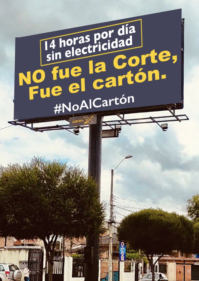monikeke's tweet photo. No fue la Corte, fue el cartón. #NoAlCartón @JacoboG_Ecu https://t.co/fVWpbdf7y3