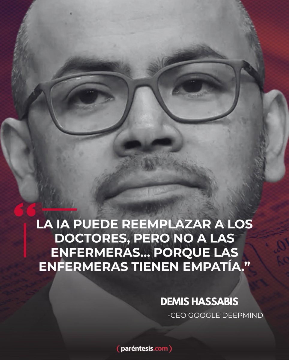 📍– Times of India, 2025

Esta opinión generó debate en el sector salud al sugerir que las máquinas pueden superar a los médicos en diagnósticos, pero no en humanidad.

¿Tú qué opinas?

#google #ia #inteligenciaartificial #deepmind #opinion