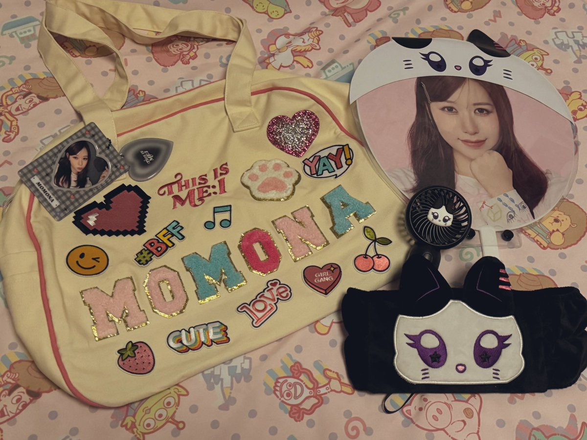 ME:Iのキャンバスバッグをメンバーに寄せてデコってみたw 騒がしくなっ