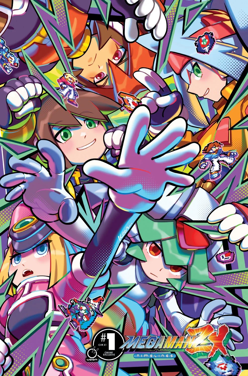 ヒカル Amazon.com: Zen Monkey Studios' Leaping Mega Man Iron On
