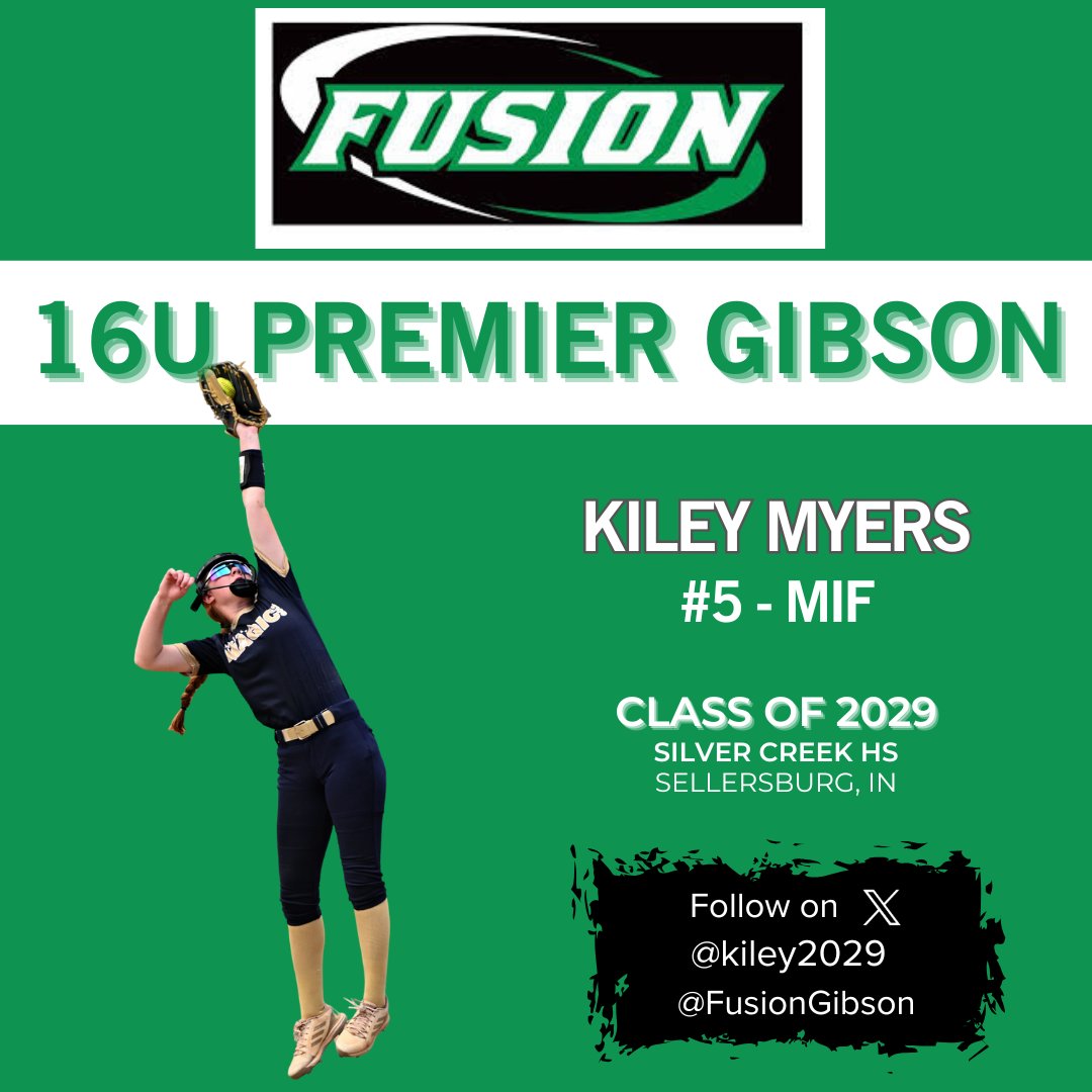 Fusion Premier Gibson (@fusiongibson) on Twitter photo Up next,  <a href="/kiley2029/">Kiley Myers #5</a>!
Welcome to the Fusion Family!
<a href="/FusionSB_/">Fusion</a> Up next,  <a href="/kiley2029/">Kiley Myers #5</a>!
Welcome to the Fusion Family!
<a href="/FusionSB_/">Fusion</a>