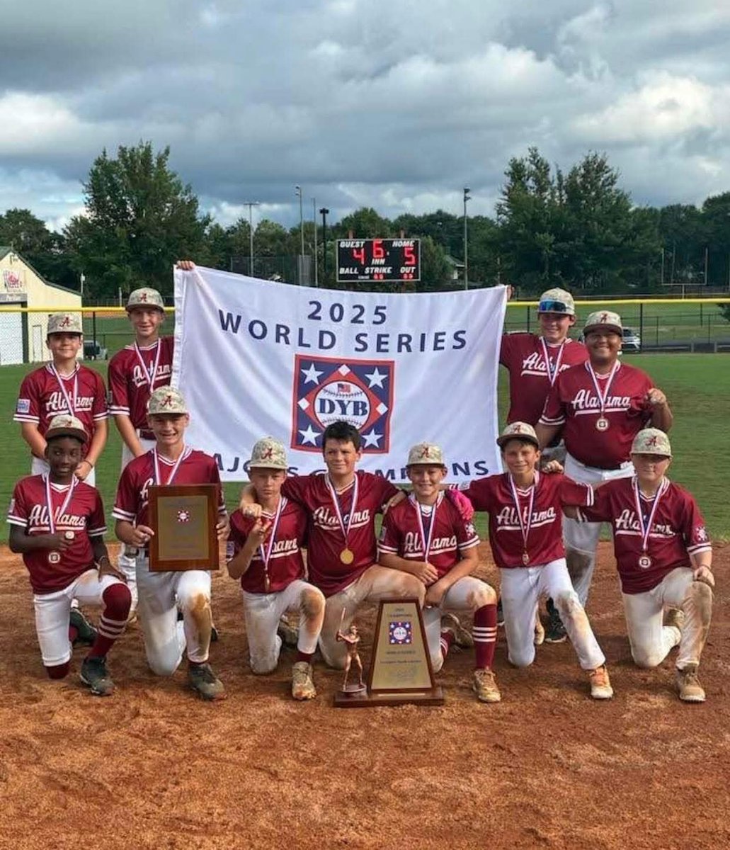 ALDYB10's tweet photo. Please welcome your 2025 Division 1 Majors World Series Champions!

Zane Brookins
Noah Houlton
Jaxson Jones
Coggins Brown
Jaylin Copeland
Jud Ross
Barrett Powell
Parker Precise
Cole Cleveland
Ethan Ernsberger
Elliott Cochran
🧢 Coaches:
Adam Brookins
Trey Houlton
Michael Precise https://t.co/vkc3d40U9M