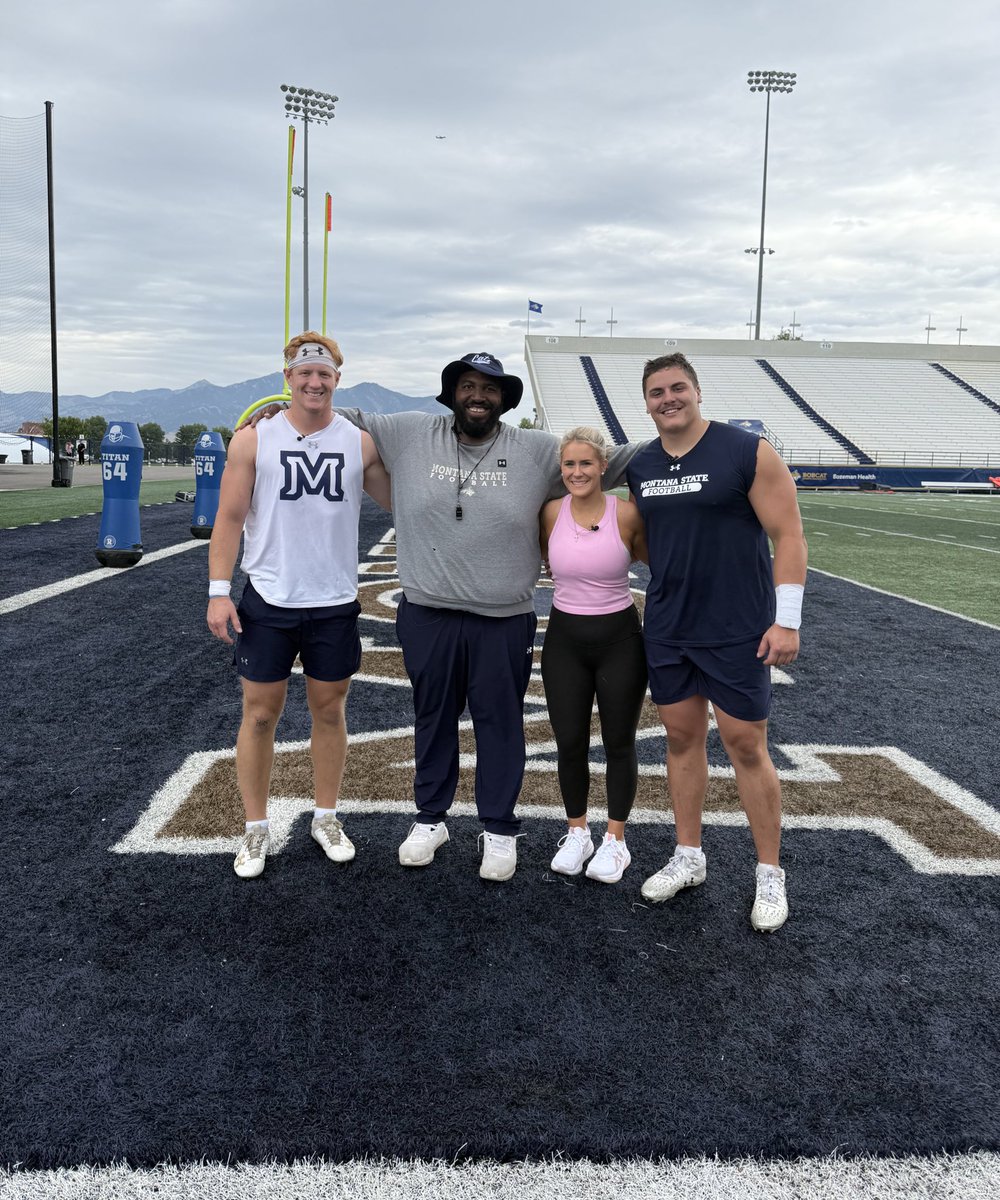 Grace Lawrence (@gracemlaw4) on Twitter photo I had an idea a couple months ago to be put through a workout with the defensive line for a story during camp. A huge shoutout to them for making it happen today. They went above and beyond!
Full story this weekend for <a href="/montanasports/">Montana Sports</a>! I had an idea a couple months ago to be put through a workout with the defensive line for a story during camp. A huge shoutout to them for making it happen today. They went above and beyond!
Full story this weekend for <a href="/montanasports/">Montana Sports</a>!