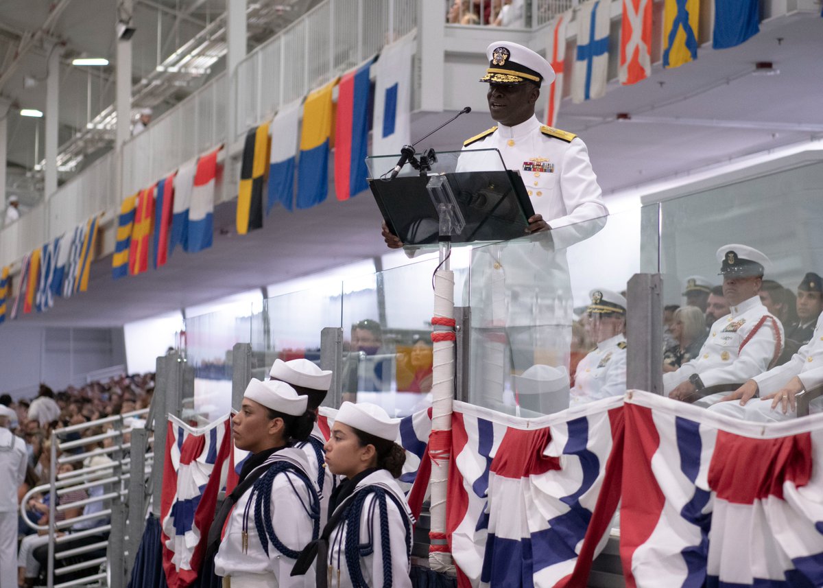 Congratulations to the newest and sharpest Sailors in the U.S. Navy who graduated boot camp Aug. 7, 2025! The reviewing officer was Rear Adm. Reginald Hendrix, Deputy Commander, Navy Expeditionary Combat Command.