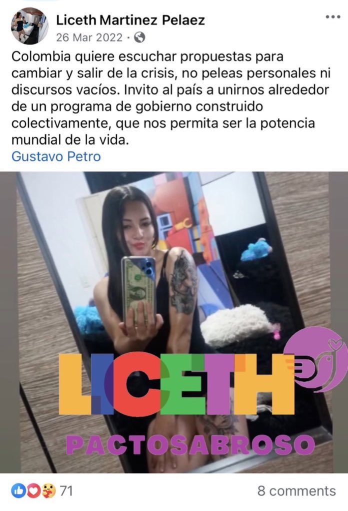 ¿Por quién votó esta gorda ñera 70 hpt4 que sale apuñalando gente y la guisamenta que hoy es noticia mundial por el caos en el concierto de Damas Gratis en el Movistar Arena? 

Todo el mundo conoce la respuesta…petristas asquerosos!! Son la peor escoria de la humanidad!!😷🤢🤮