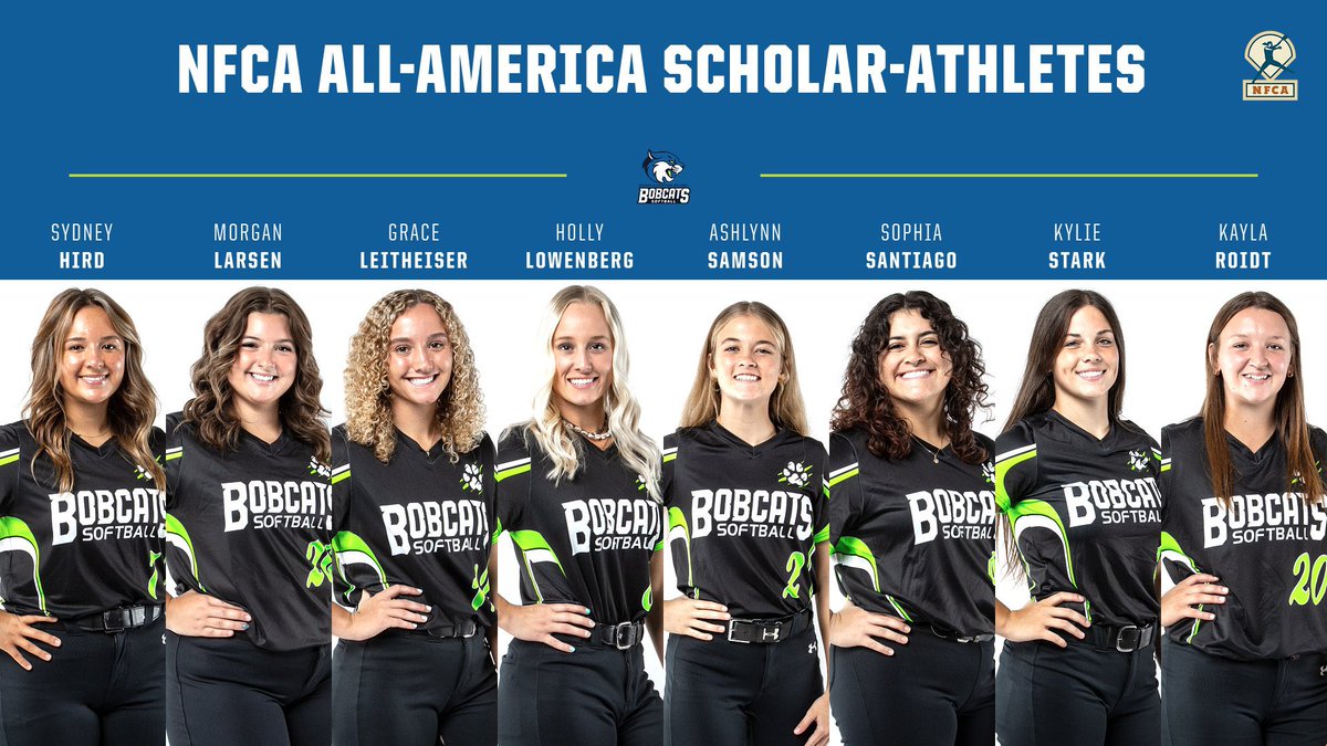 More academic honors for the Bobcats!

A special congratulations to our 16 student-athletes named NFCA All-America Scholar-Athletes 🙌