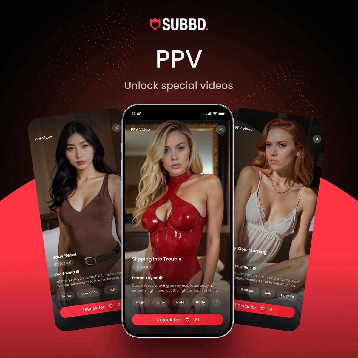 Unlock the moment 🔓♥️

Pay-Per-View is coming to $SUBBD! 🚀

Special videos &amp; Exclusive drops.

Just choose your fav, pay with $SUBBD, and enjoy 😍