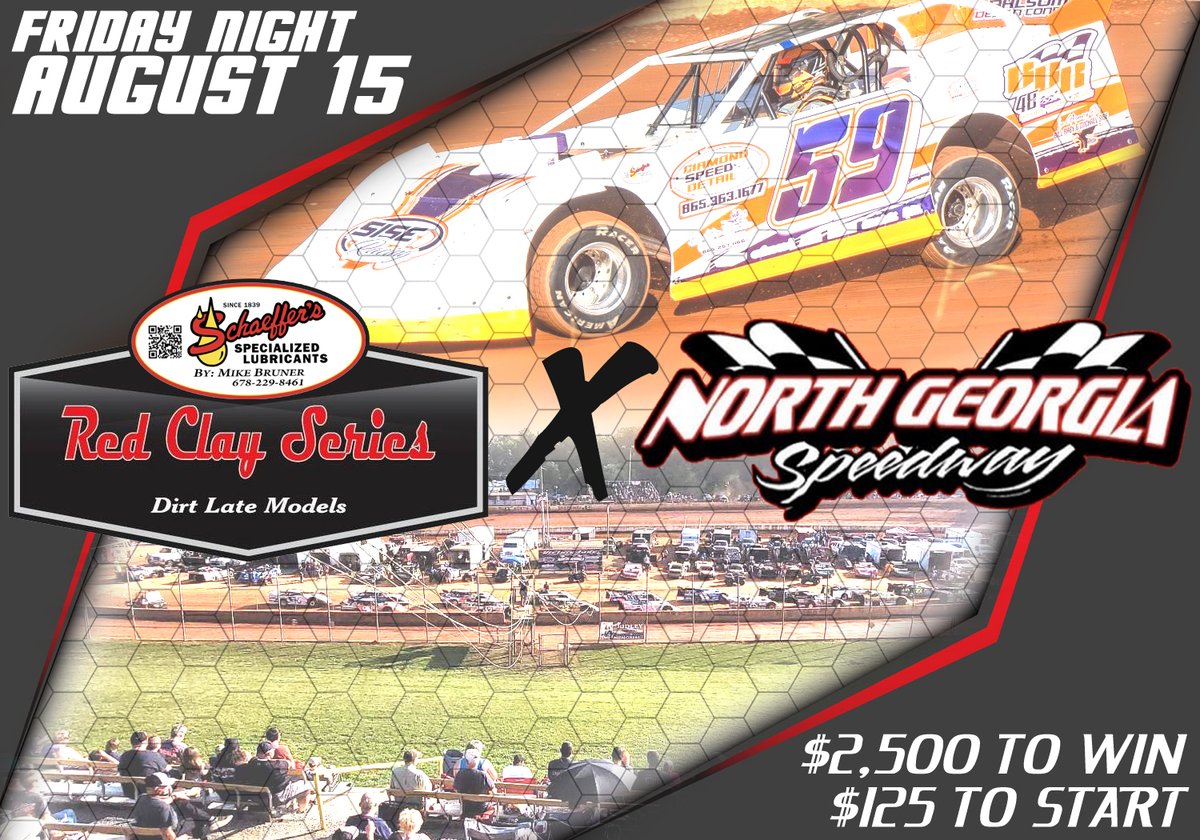 Ryan Delph (@delphcomm1) on Twitter photo ๐ฐ Red Clay 602 Late Model Series (<a href="/redclayseries/">Red Clay 602 Late Model Series</a>) Shifts Schedule for Next Weekend; $2,500 Now Up for Grabs at North Georgia Speedway
Full Press Release ๐ conta.cc/3J3Q4F0
๐๐ ๐ฐ Red Clay 602 Late Model Series (<a href="/redclayseries/">Red Clay 602 Late Model Series</a>) Shifts Schedule for Next Weekend; $2,500 Now Up for Grabs at North Georgia Speedway
Full Press Release ๐ conta.cc/3J3Q4F0
๐๐