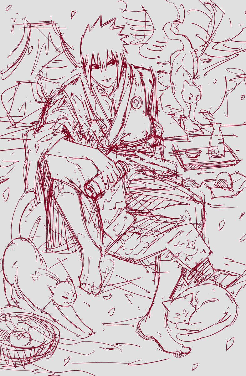 听歌来灵感了不想睡觉只想赶紧起床画一张ヾﾉ≧∀≦)o
#sasukeuchiha #sasuke