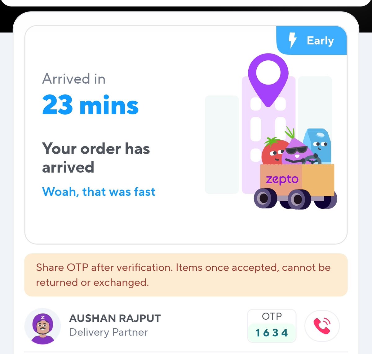 Dear <a href="/zeptocares/">Zepto Cares</a> <a href="/ZeptoNow/">Zepto</a> Absolutely rude and pathetic driver. I have never had such an experience before. I will be very careful ordering from you, especially at night time.