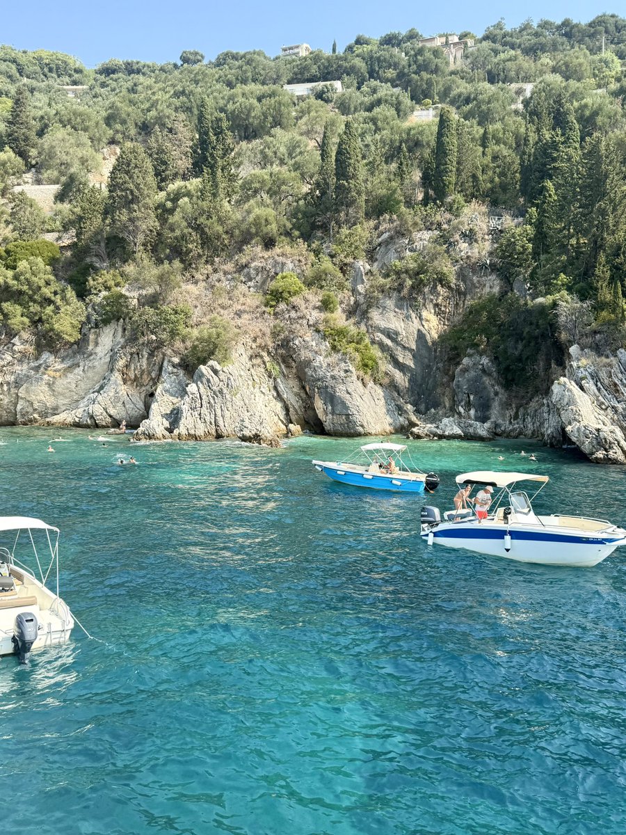 Beautiful Corfu 🇬🇷 two of my swim spots today 😍💙😍