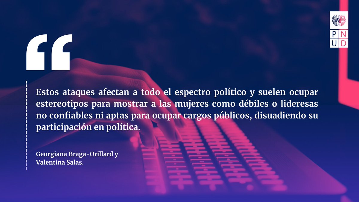PNUD Chile (@pnudchile) on Twitter photo 🗞️Hoy en <a href="/latercera/">La Tercera</a> | "Las mujeres lo tienen cuesta arriba: comunicación tóxica y violencia digital en tiempos electorales" 📣
Columna de nuestra Representante Residente <a href="/GeBragaOrillard/">Georgiana Braga-Orillard</a>, junto a Valentina Salas, Jefa de Gobernanza y Territorio PNUD 📝 shorturl.at/0fO8A 🗞️Hoy en <a href="/latercera/">La Tercera</a> | "Las mujeres lo tienen cuesta arriba: comunicación tóxica y violencia digital en tiempos electorales" 📣
Columna de nuestra Representante Residente <a href="/GeBragaOrillard/">Georgiana Braga-Orillard</a>, junto a Valentina Salas, Jefa de Gobernanza y Territorio PNUD 📝 shorturl.at/0fO8A